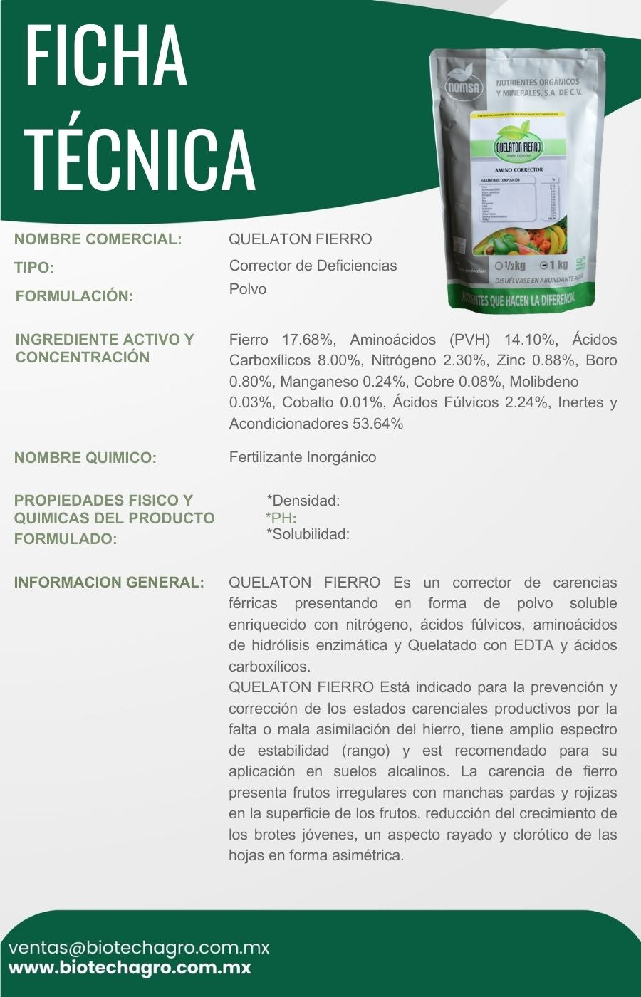 QUELATON FIERRO