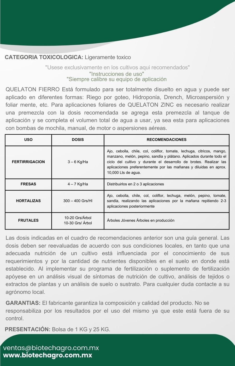 QUELATON FIERRO