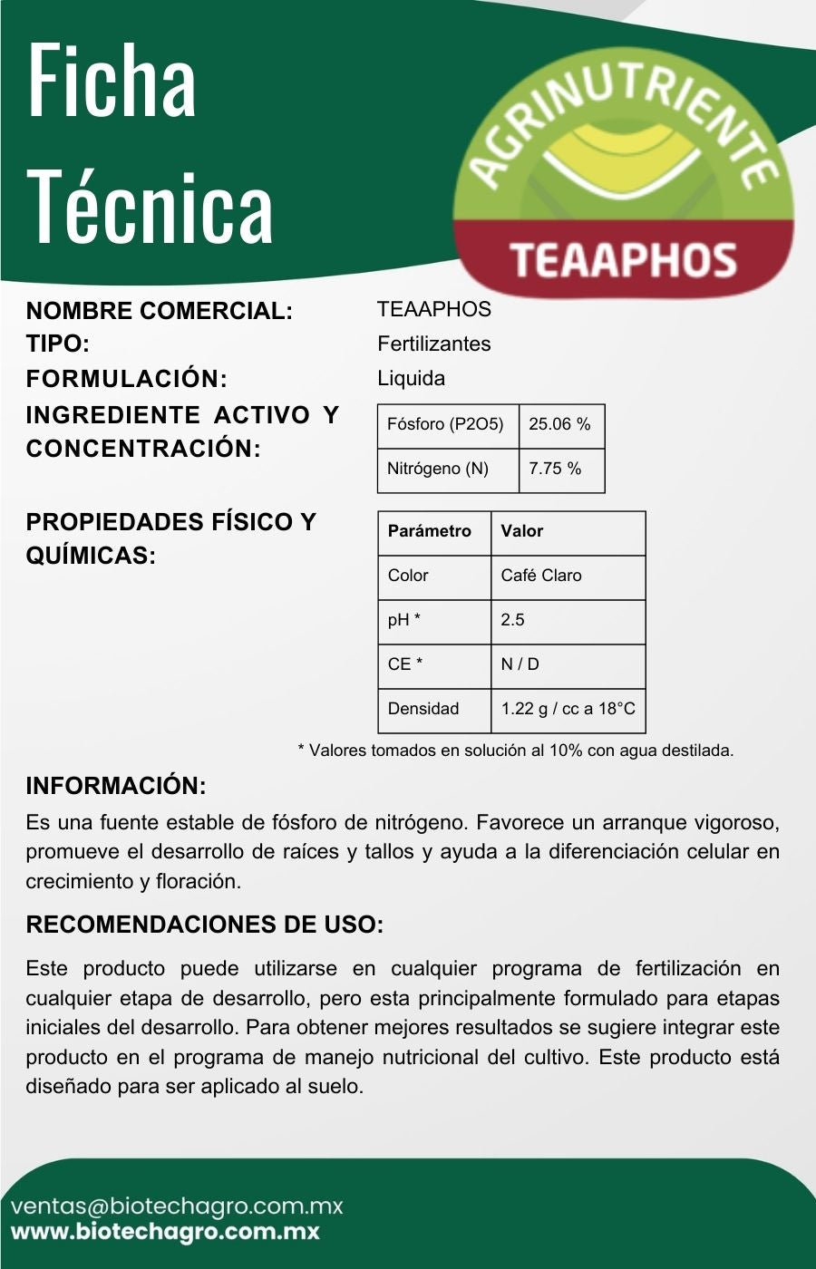 TEAAPHOS (Fósforo)